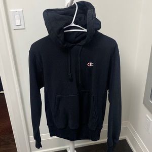 Black champion hoodie